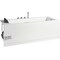 Eago 6Ft Acrylic White Rectangular Whirlpool Bathtub w Fixtures AM154ETL-R6 - alternate 6